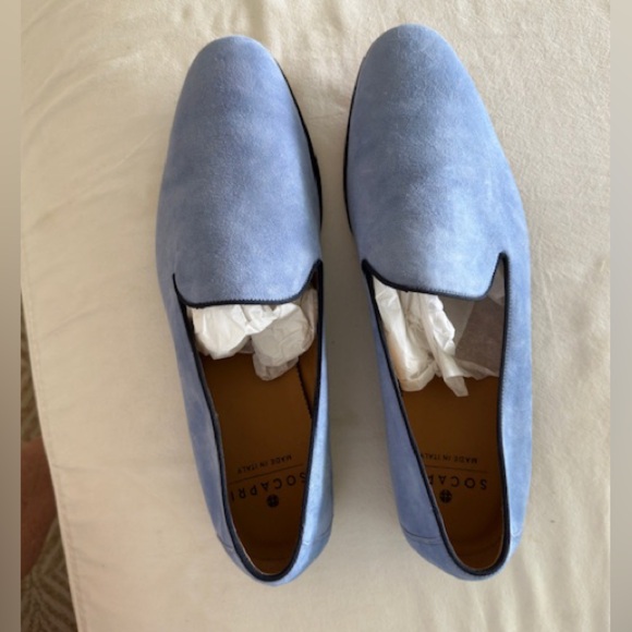 NWT Men’s Blue Suede Shoes - Picture 1 of 3